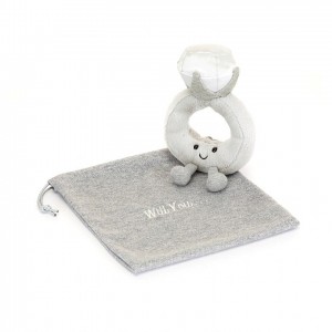 Jellycat Amuseable Diamond Ring with Personalised Bag | 527084-MNP