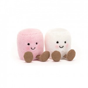 Jellycat Amuseable Pink and White Marshmallows | 849361-OVI