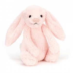 Jellycat Bashful Pink Bunny Rattle Small | 194570-PGV