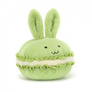 Jellycat Dainty Dessert Bunny Macaron | 610498-VRW