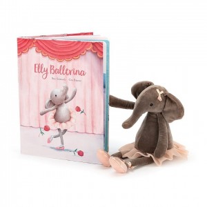 Jellycat Elly Ballerina Book and Dancing Darcey Elephant Medium | 274051-PLI