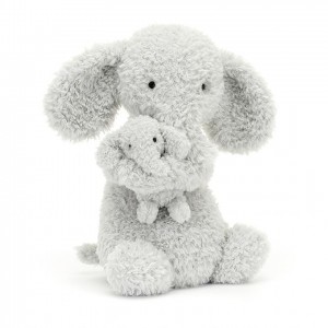 Jellycat Huddles Grey Elephant | 035217-MWU