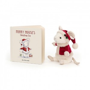 Jellycat Merry Mouse Book and Merry Mouse | 593281-RDL