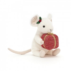 Jellycat Merry Mouse Present | 526798-JLU