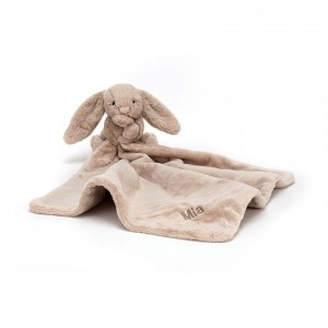 Jellycat Personalised Bashful Beige Bunny Soother | 906713-SAW