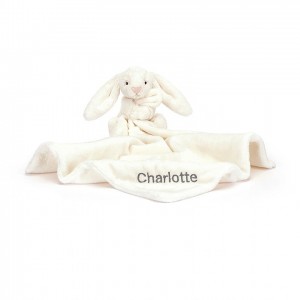 Jellycat Personalised Bashful Cream Bunny Soother | 136274-SQN