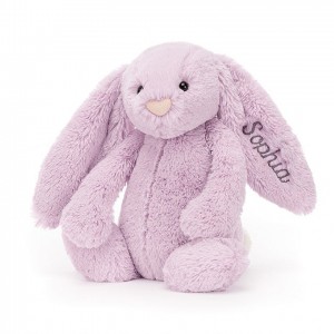 Jellycat Personalised Bashful Lilac Bunny Medium | 893064-BFS