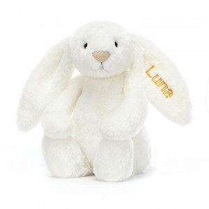 Jellycat Personalised Bashful Luxe Bunny Luna Medium | 068392-VQP