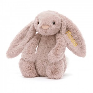 Jellycat Personalised Bashful Luxe Bunny Rosa Medium | 078264-IKZ