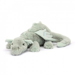 Jellycat Personalised Sage Dragon Huge | 706234-GNW