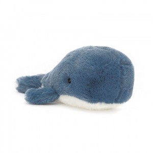 Jellycat Wavelly Whale Blue | 795823-WDQ