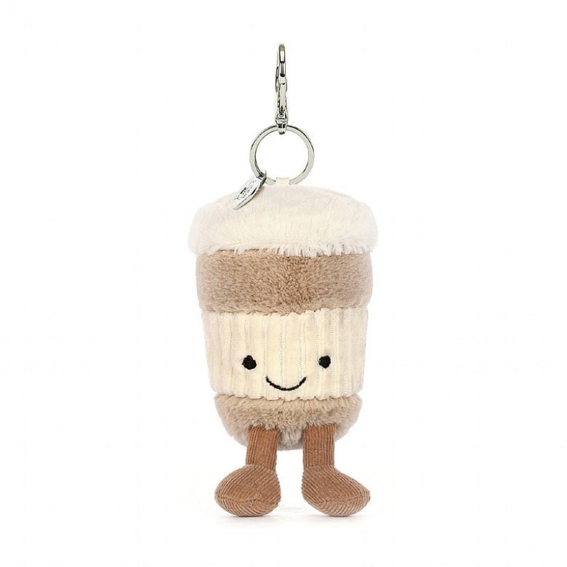 Jellycat Amuseable Coffee-To-Go Bag Charm | 297513-BWN