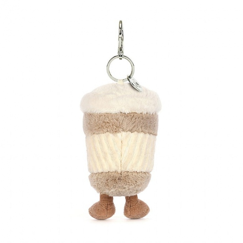 Jellycat Amuseable Coffee-To-Go Bag Charm | 297513-BWN