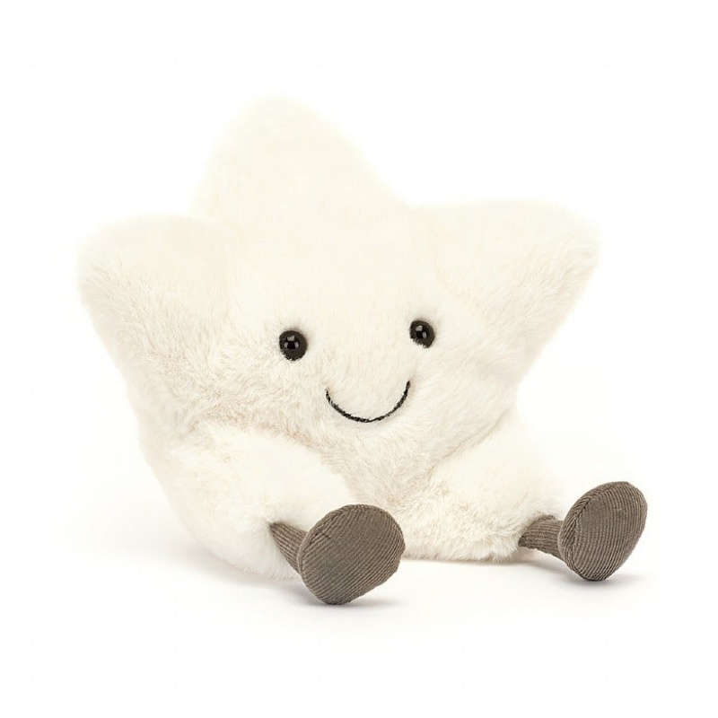 Jellycat Amuseable Cream Star | 820176-TCJ