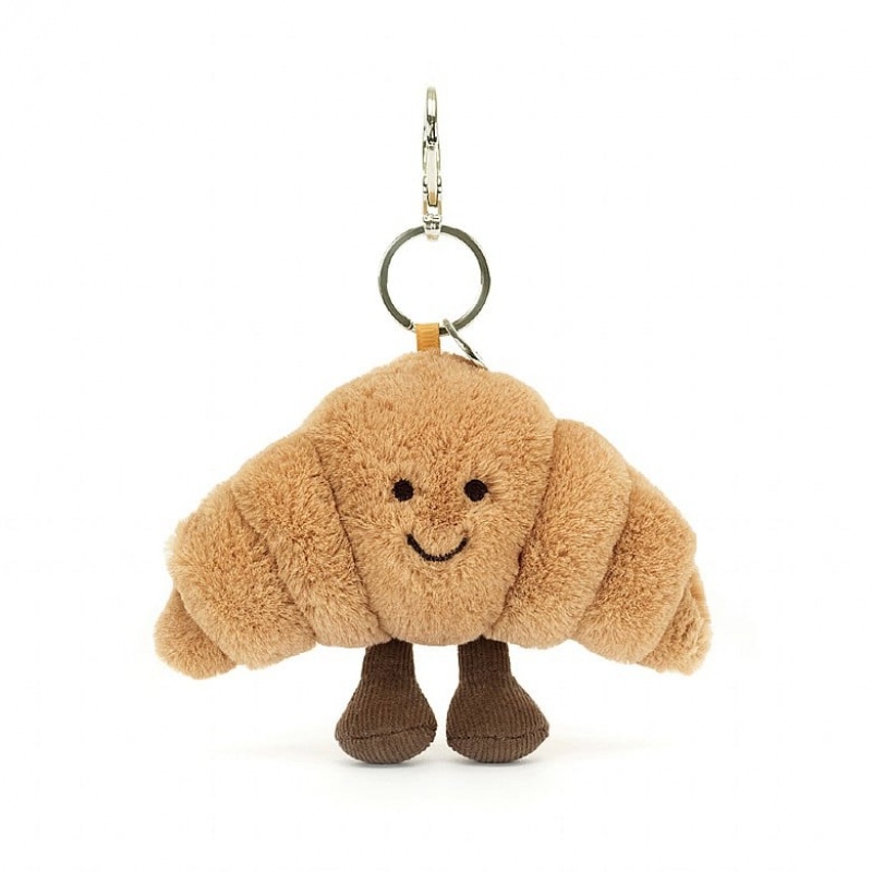 Jellycat Amuseable Croissant Bag Charm | 069574-HKQ