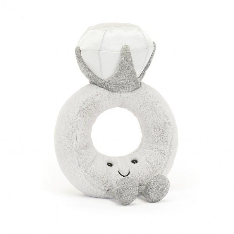 Jellycat Amuseable Diamond Ring with Personalised Bag | 527084-MNP