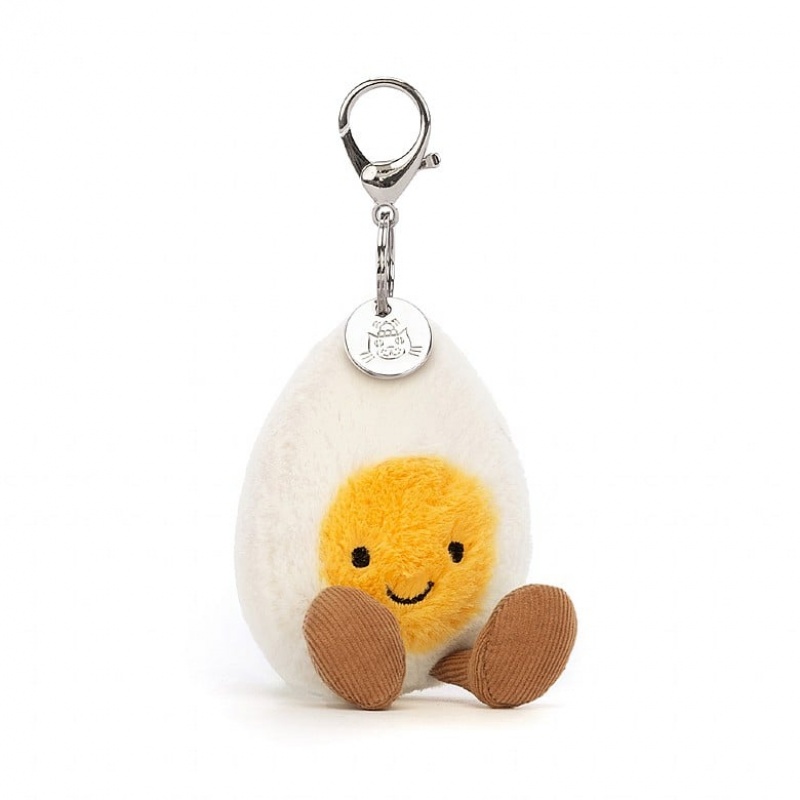 Jellycat Amuseable Happy Boiled Egg Bag Charm | 673258-EOD