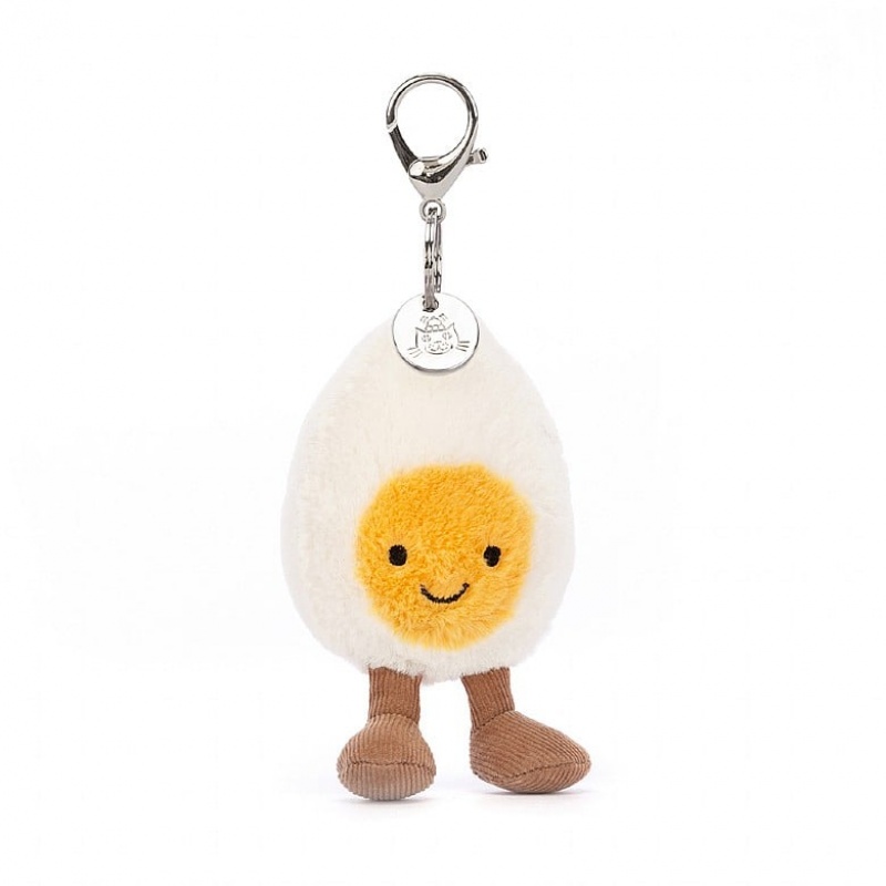 Jellycat Amuseable Happy Boiled Egg Bag Charm | 673258-EOD