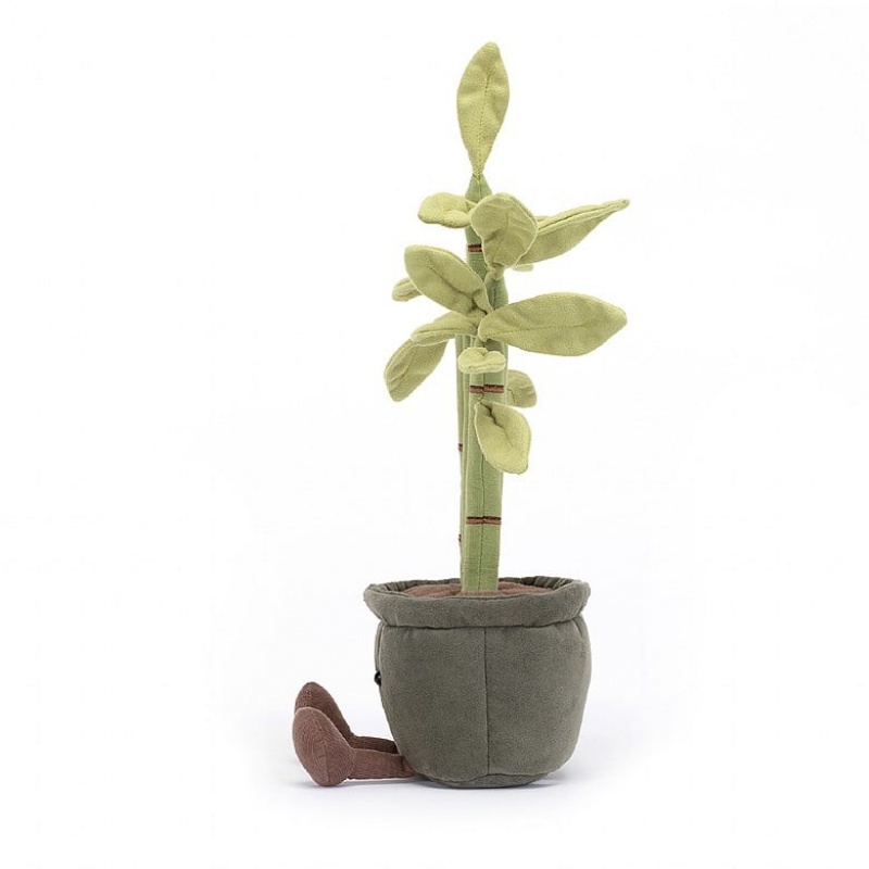 Jellycat Amuseable Potted Bamboo | 950614-YXQ