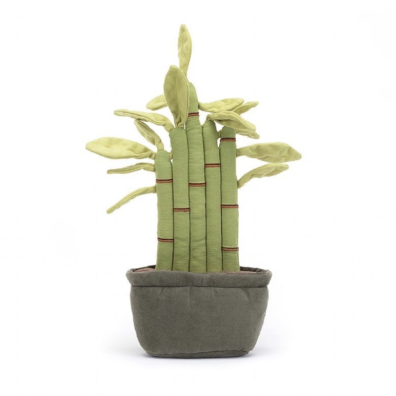 Jellycat Amuseable Potted Bamboo | 950614-YXQ