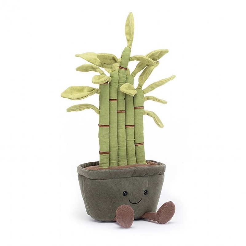 Jellycat Amuseable Potted Bamboo | 950614-YXQ