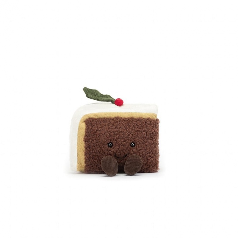 Jellycat Amuseable Slice of Christmas Cake | 231806-FQJ