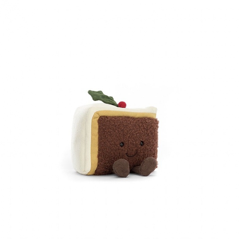 Jellycat Amuseable Slice of Christmas Cake | 231806-FQJ