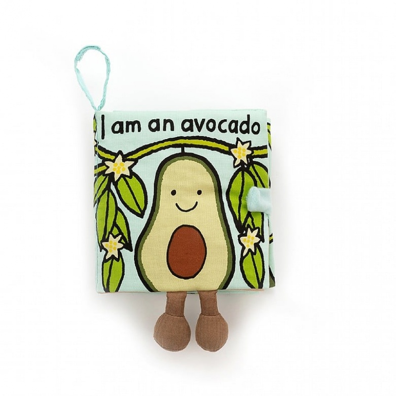 Jellycat Avocado Fabric Book | 256017-FWD