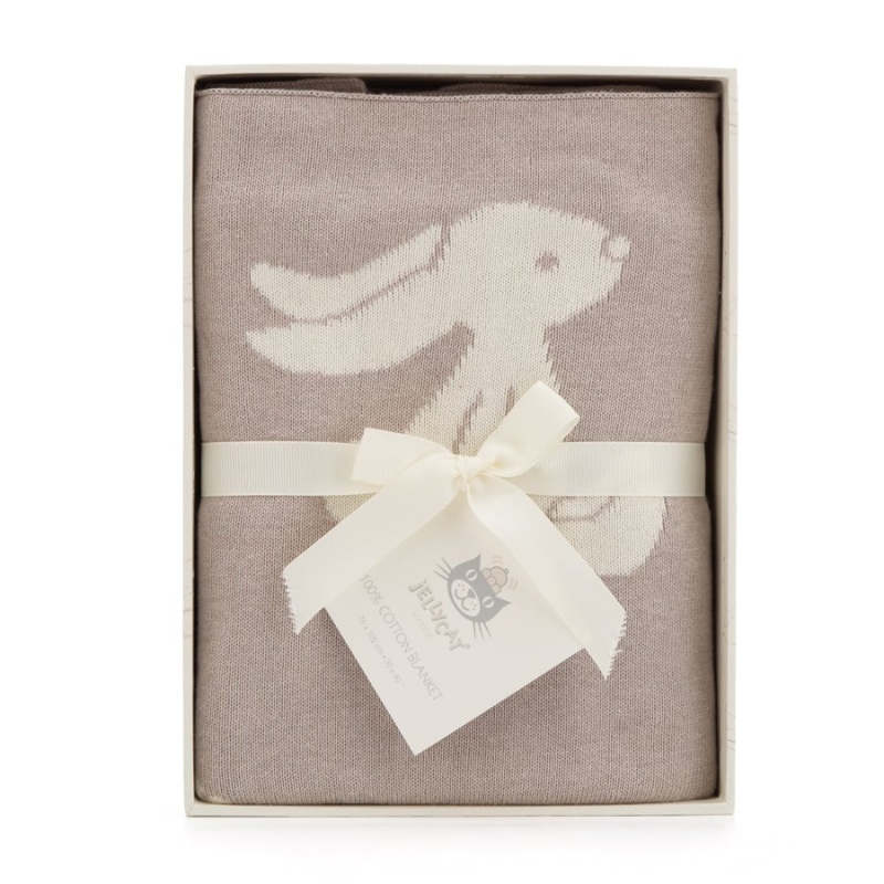 Jellycat Bashful Beige Bunny Blanket | 032985-KXO