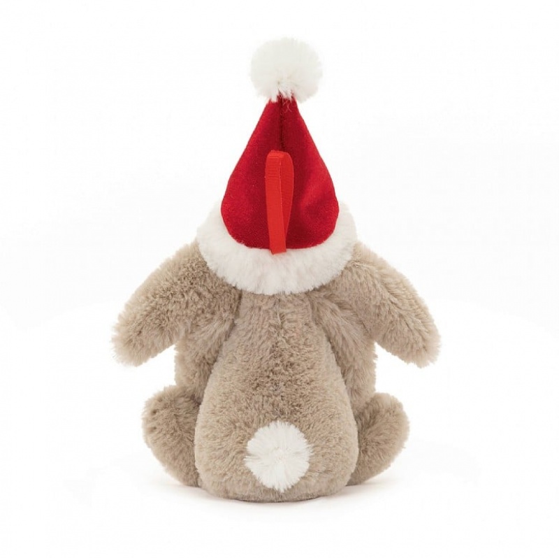 Jellycat Bashful Christmas Bunny Decoration Tiny | 897465-ZIA