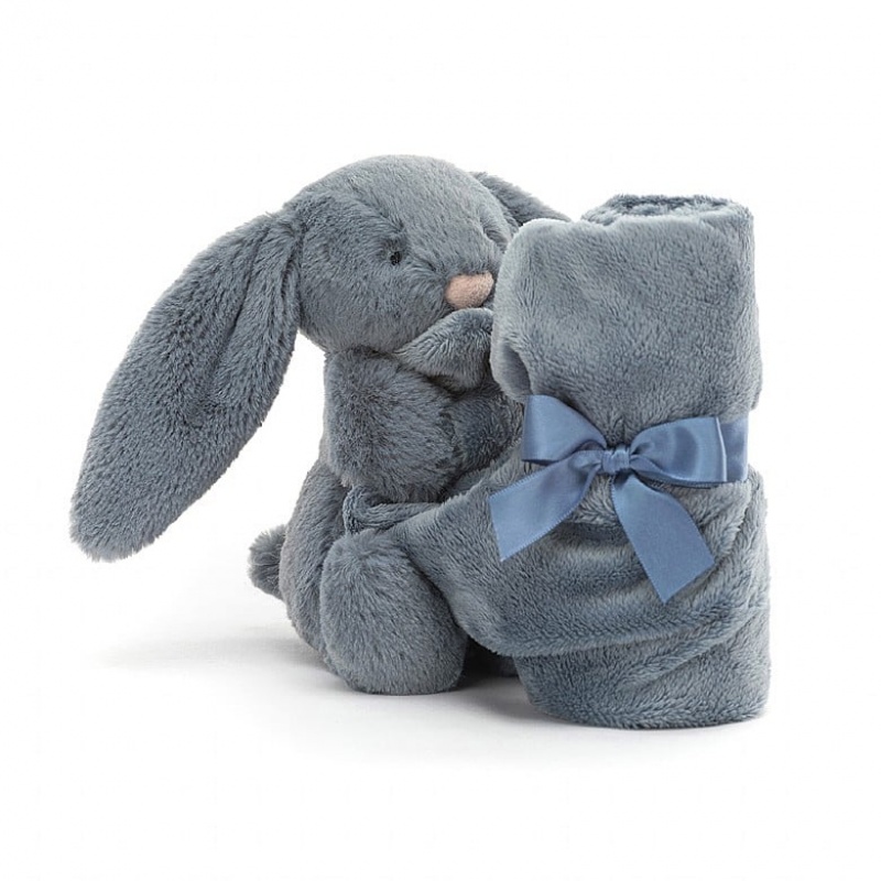 Jellycat Bashful Dusky Blue Bunny Soother | 836295-JMZ