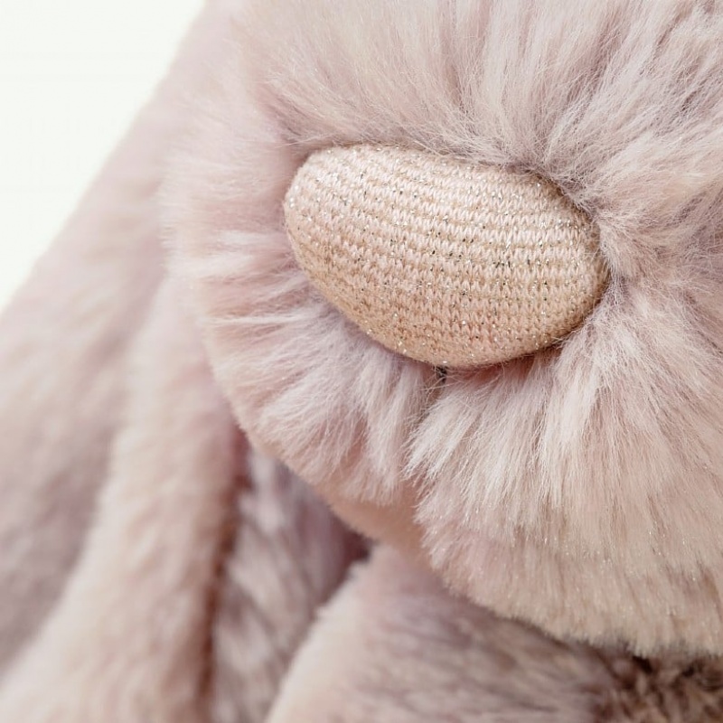 Jellycat Bashful Luxe Bunny Rosa Huge | 740985-OCL