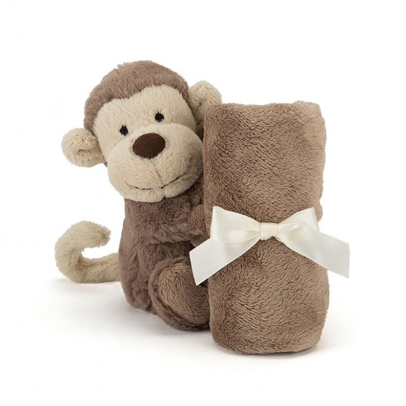 Jellycat Bashful Monkey Soother | 428510-TUH