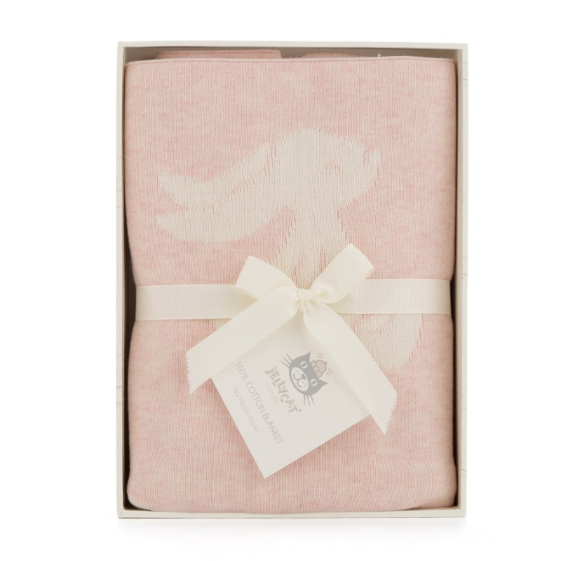 Jellycat Bashful Pink Bunny Blanket | 021759-RFV