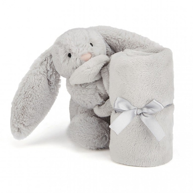 Jellycat Bashful Silver Bunny Soother | 056281-KCG