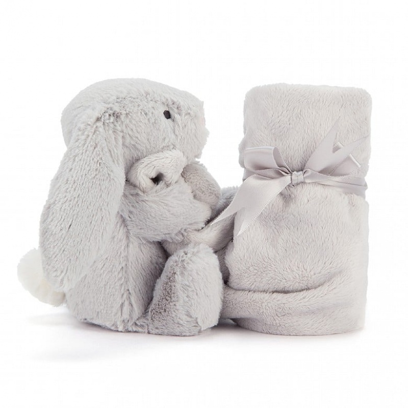 Jellycat Bashful Silver Bunny Soother | 056281-KCG