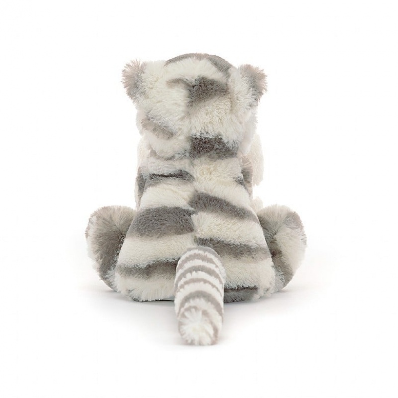 Jellycat Bashful Snow Tiger Soother | 053726-WIU