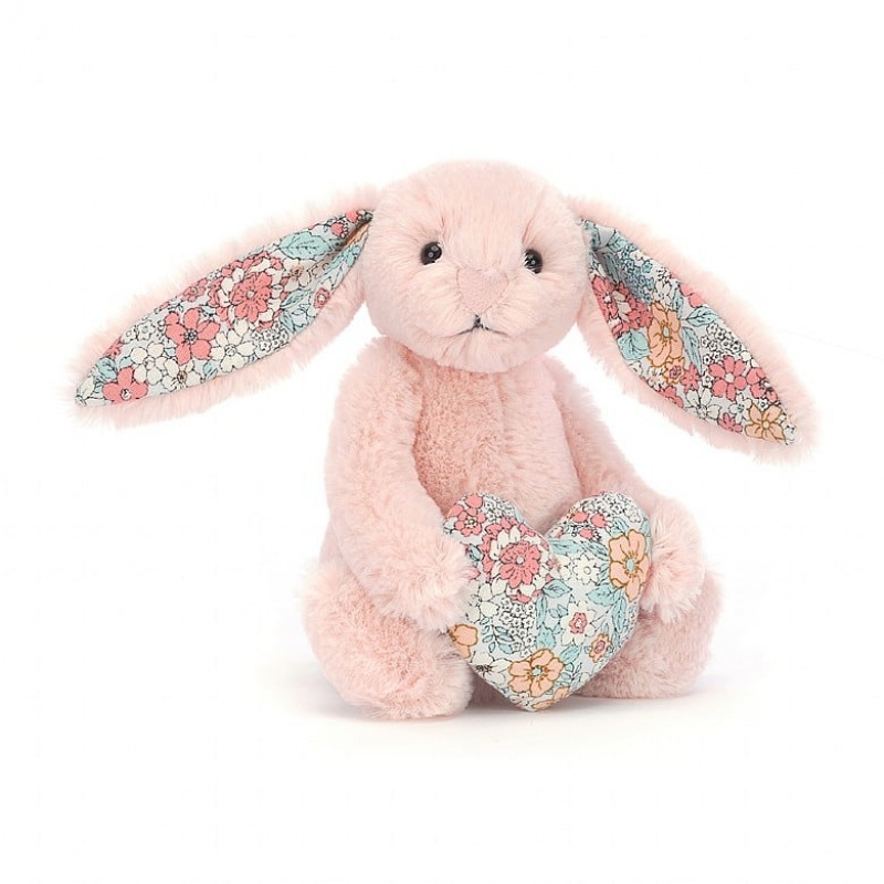 Jellycat Blossom Heart Blush Bunny | 062145-OZT