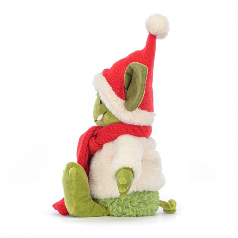 Jellycat Christmas Grizzo | 485130-GHL