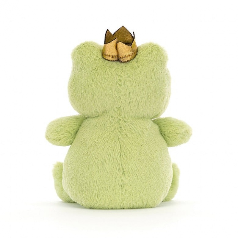 Jellycat Crowning Croaker Green Frog | 089721-ZQK