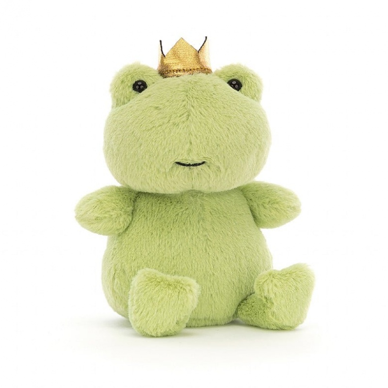 Jellycat Crowning Croaker Green Frog | 089721-ZQK