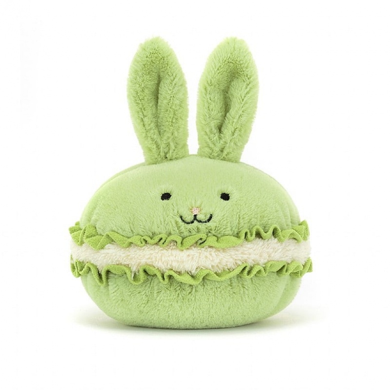 Jellycat Dainty Dessert Bunny Macaron | 610498-VRW