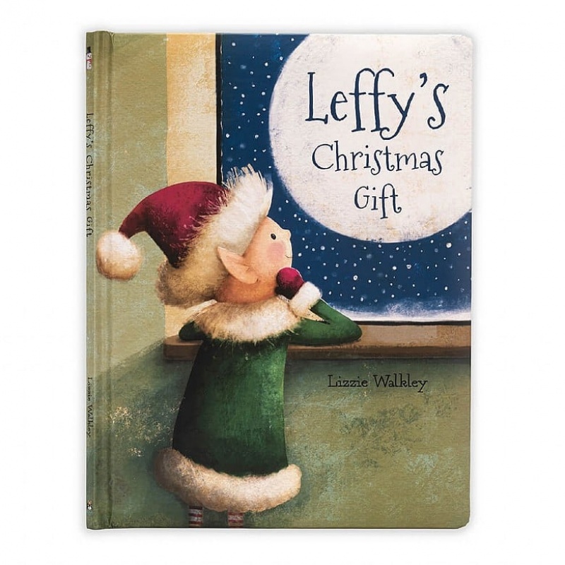 Jellycat Leffy's Christmas Gift Book and Leffy Elf Medium | 526983-SEG