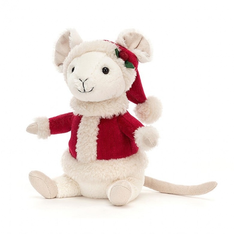 Jellycat Merry Mouse Book and Merry Mouse | 593281-RDL