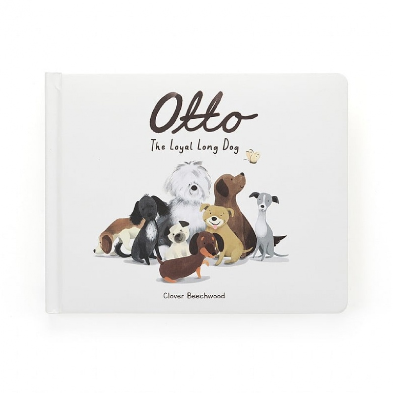 Jellycat Otto the Loyal Long Dog Book and Otto Sausage Dog Large | 703459-HVS