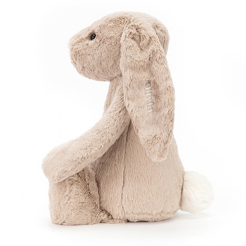 Jellycat Personalised Bashful Beige Bunny Huge | 739108-KDW