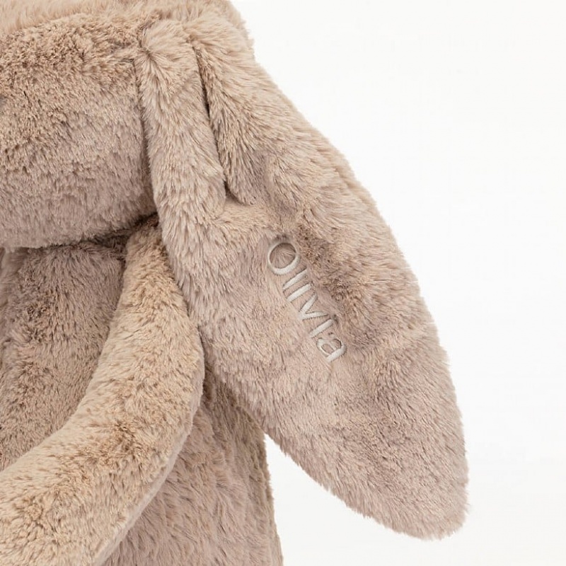 Jellycat Personalised Bashful Beige Bunny Huge | 739108-KDW