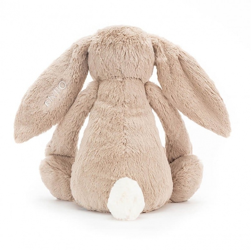 Jellycat Personalised Bashful Beige Bunny Huge | 739108-KDW