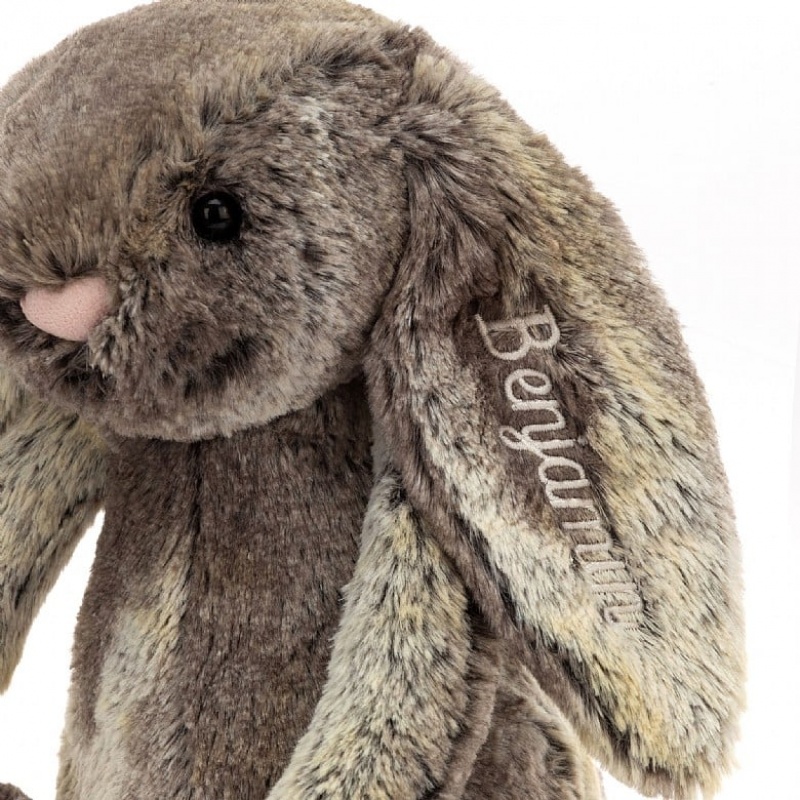 Jellycat Personalised Bashful Cottontail Bunny Medium | 138409-QCE