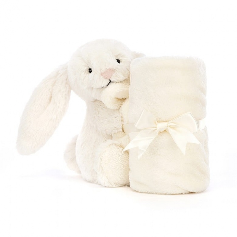 Jellycat Personalised Bashful Cream Bunny Soother | 136274-SQN